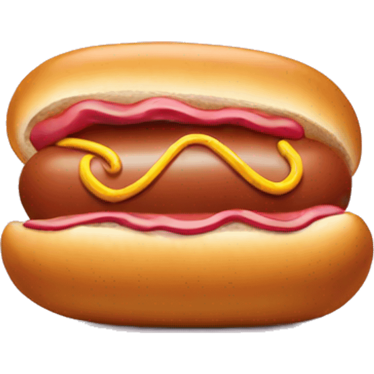 Hot dog inside donut  emoji