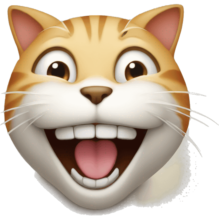 Cat laughing at you  emoji