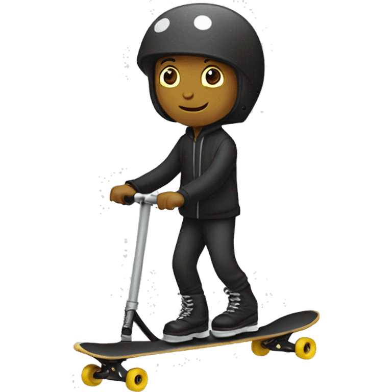 mono en patinete emoji