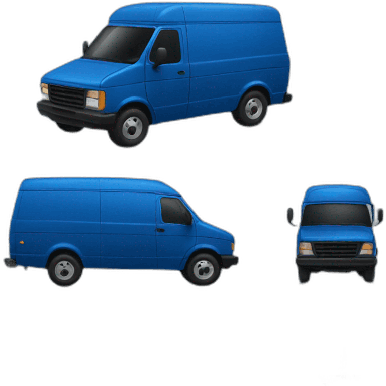 amazon dark blue delivery van emoji