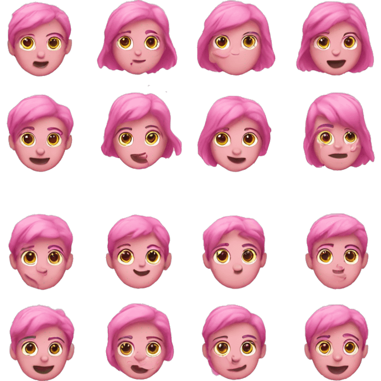 Pink emojis emoji