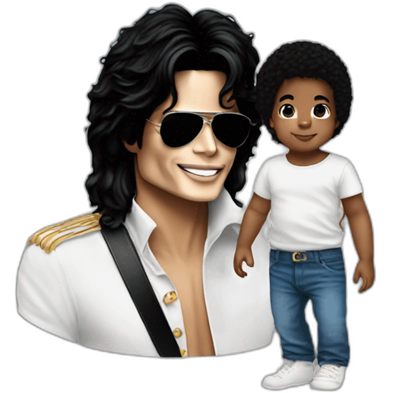 Michael jackson and baby emoji