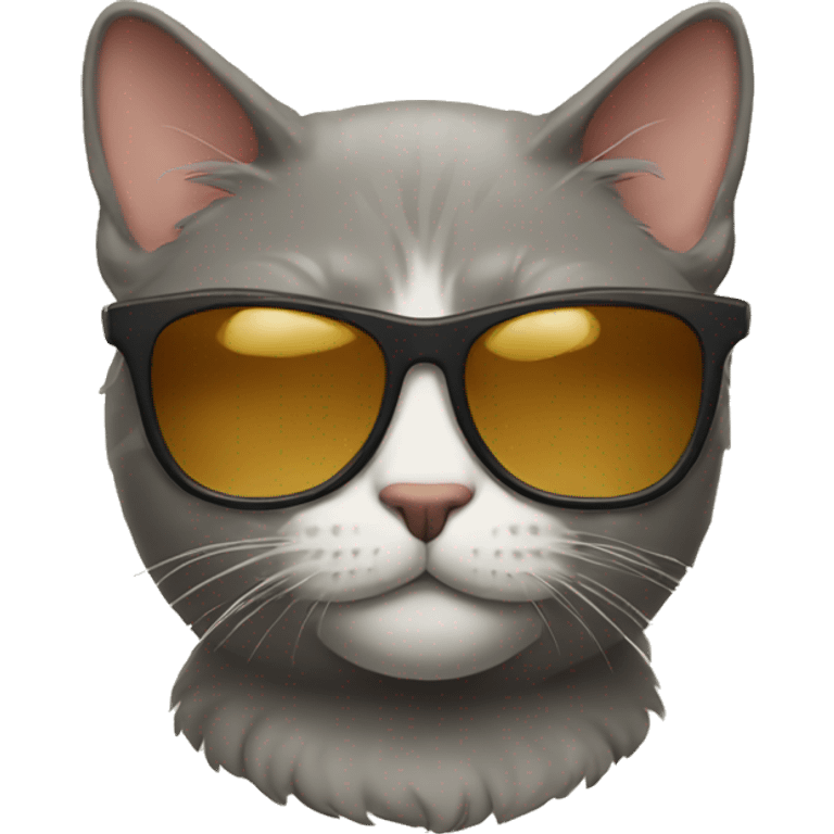 Cat with sunglasses emoji