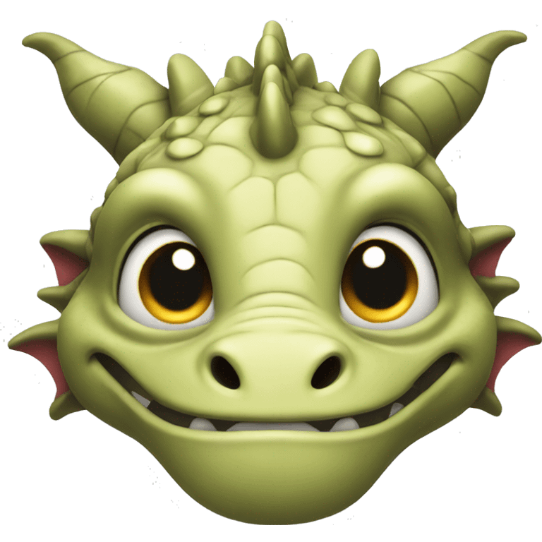 cute dragon face  emoji