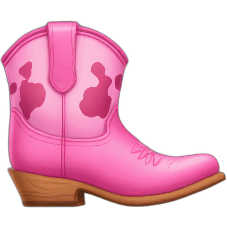 pink cow boy shoes emoji