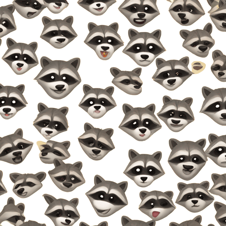 Raccoon Party emoji