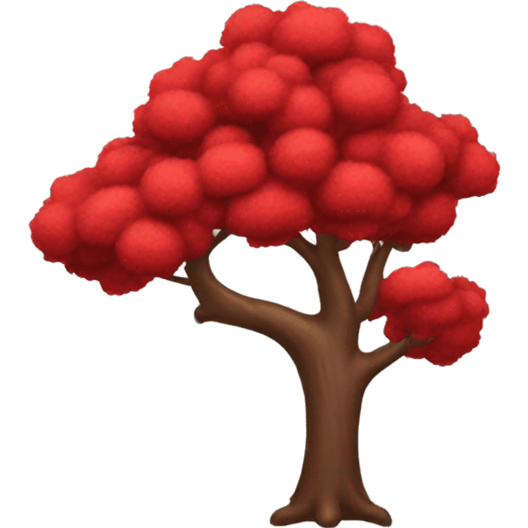 Red tree emoji