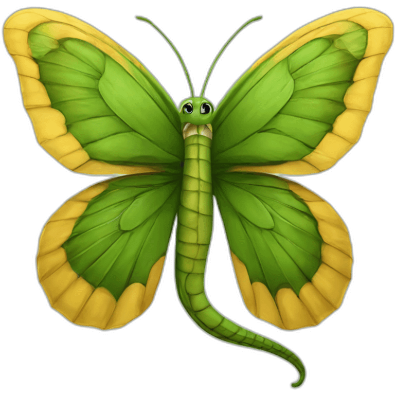 Serpent dans un papillon emoji