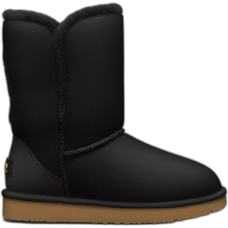 Black low ugg boots emoji