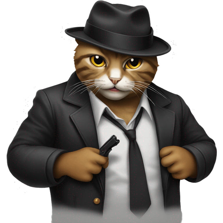 Cat gangster emoji