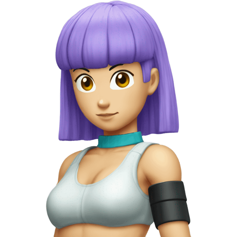 Bulma from dragon ball z hit emoji