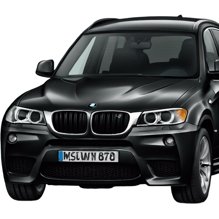 black BMW x3 m sport emoji