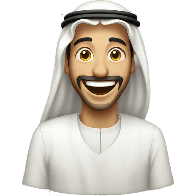 saudi arabian Laughing man emoji