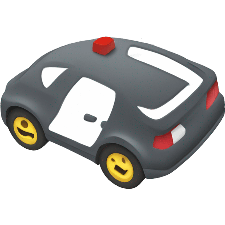 a car braking emoji