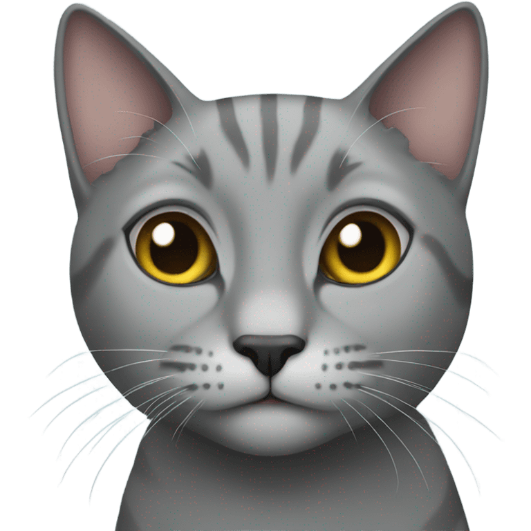 Grey cat emoji