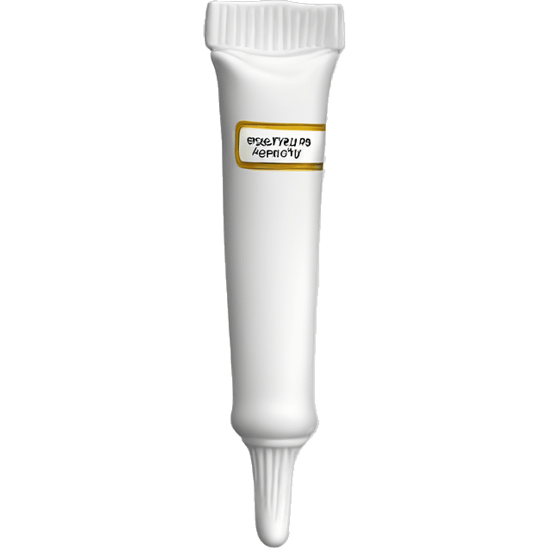 White Ointment tube with a plain label emoji