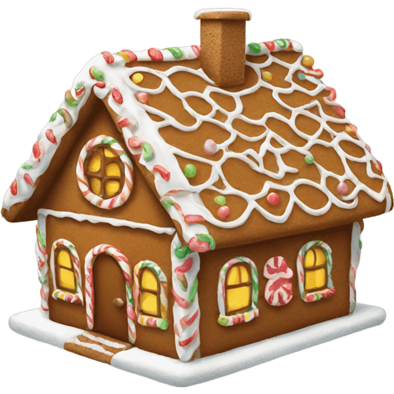 Gingerbread house emoji