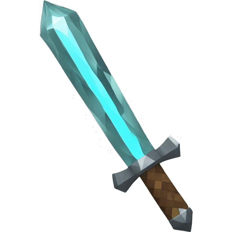 Diamond minecraft sword emoji