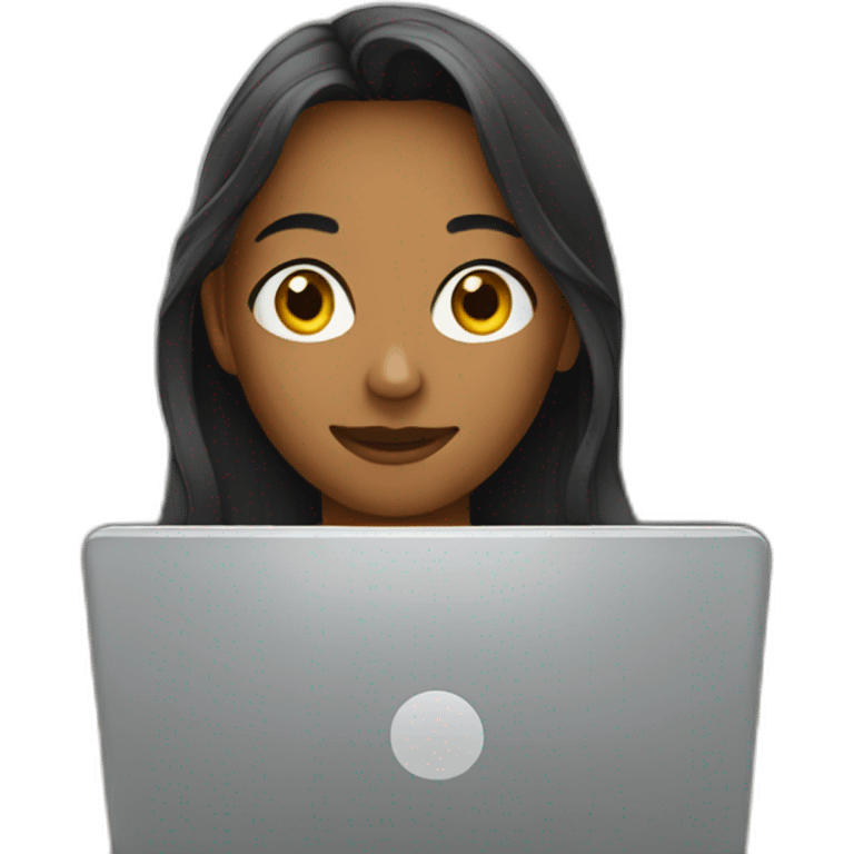 a teenage with a laptop emoji