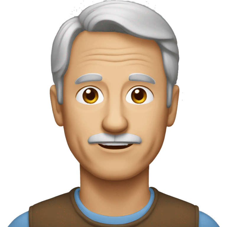 60-years-old-man-with-brown-hair emoji