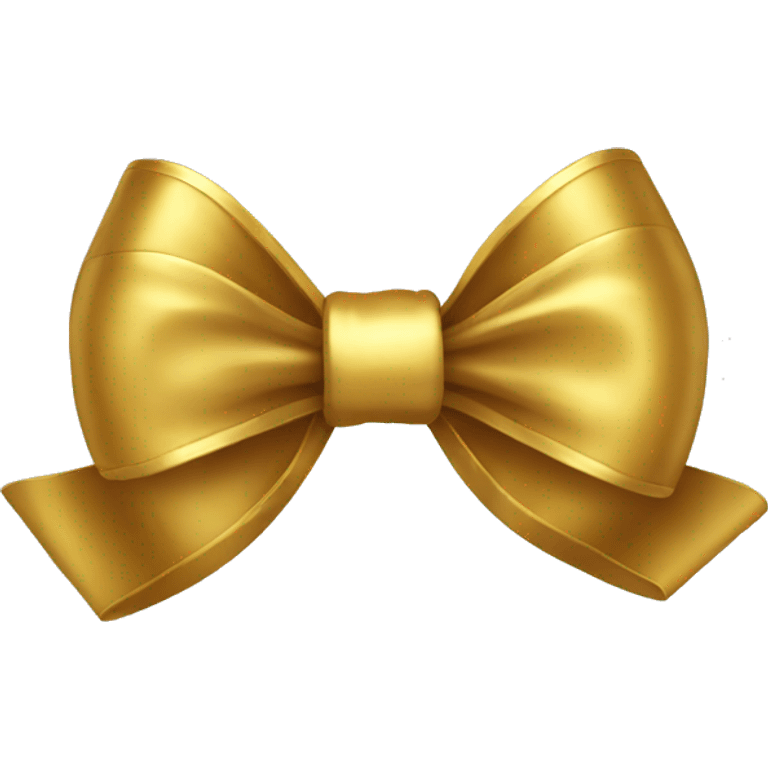 Gold bow emoji