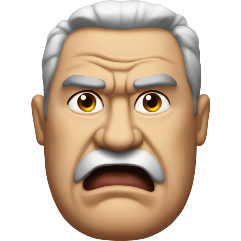 Big fat angry man (my dada) emoji