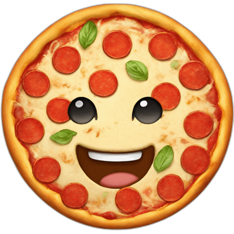 Happy Pizza emoji