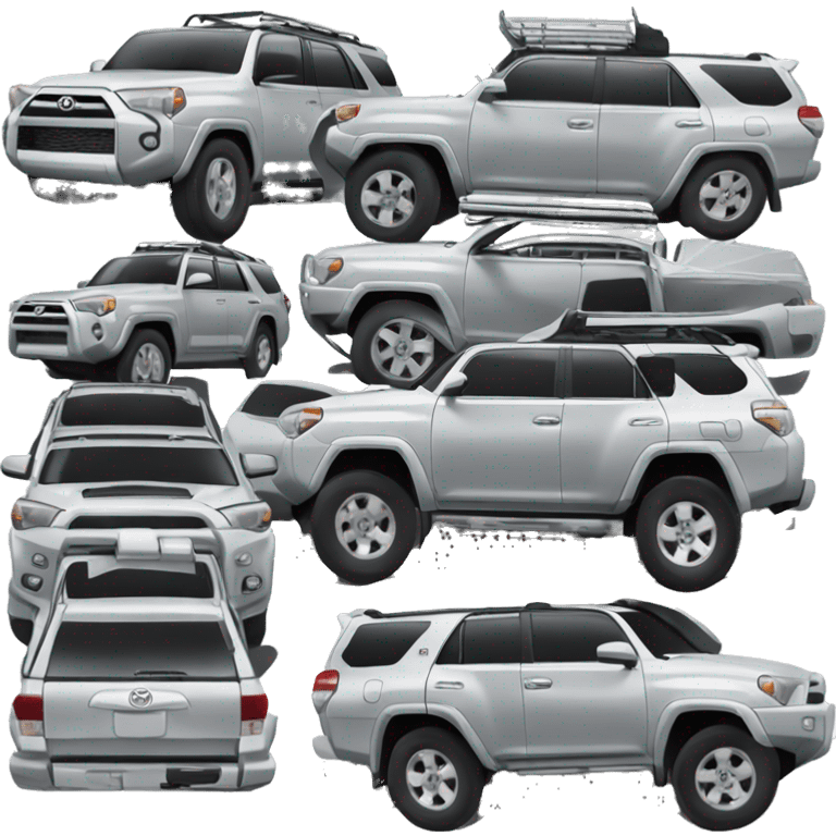 Toyota 4Runner 2004 silver emoji