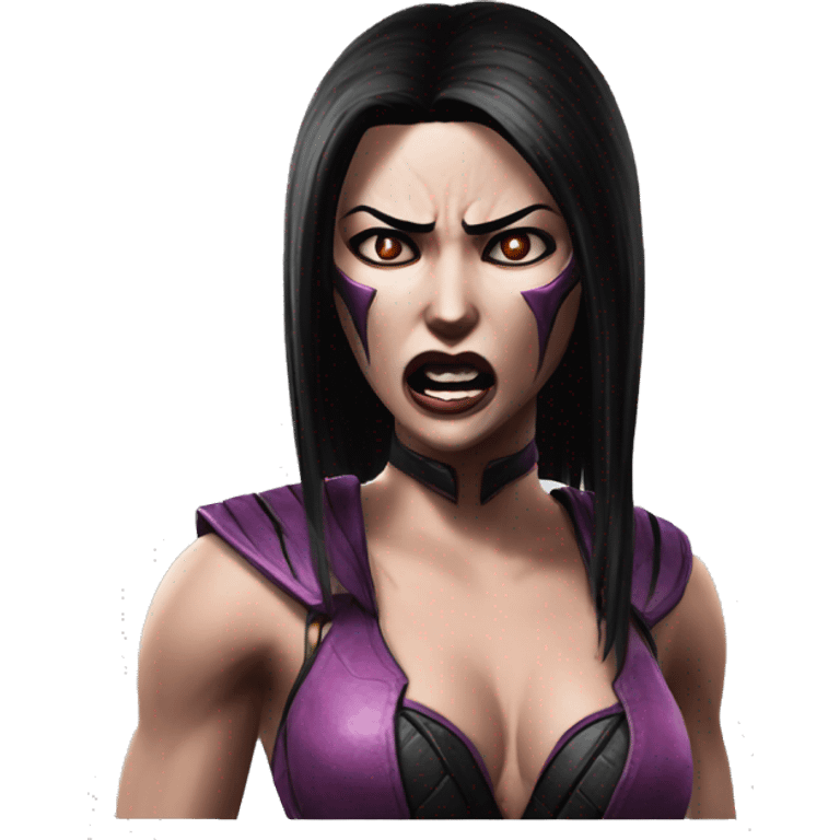 frightened Mileena Mortal Kombat X emoji