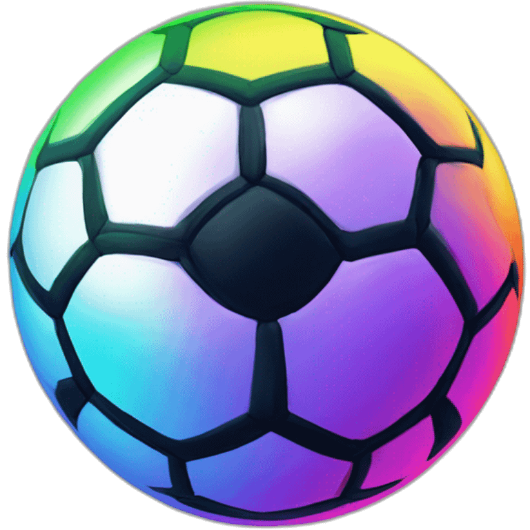 majin bu rainbow flicks soccer ball emoji