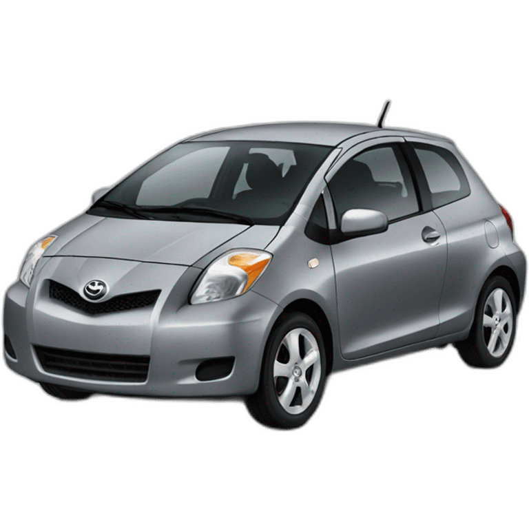 grey toyota yaris 2006 emoji