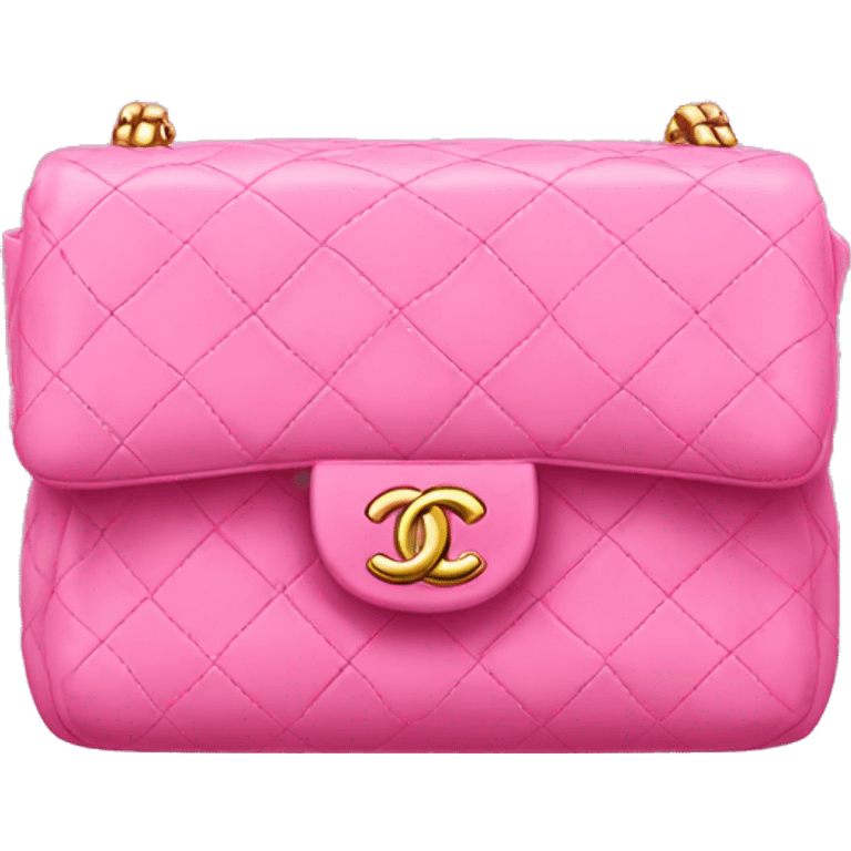 pink chanel flap bag emoji