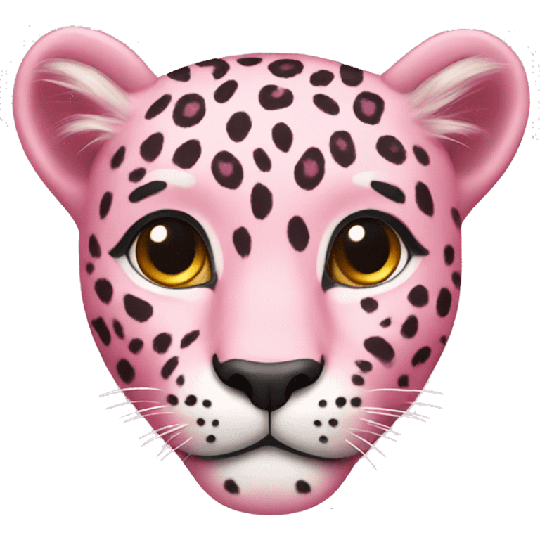 Light pink leopard emoji