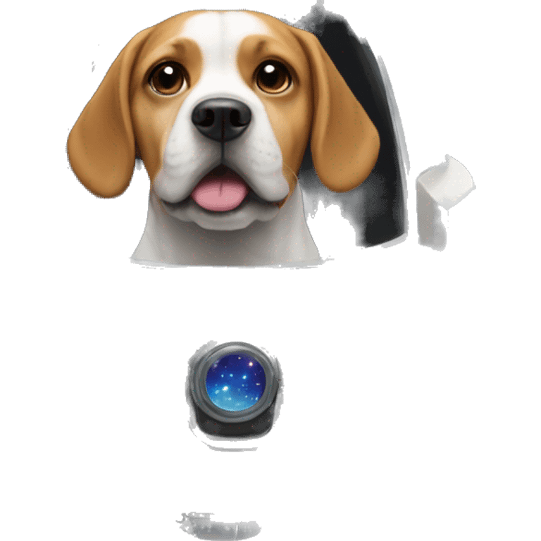 Dog in a spaceship  emoji