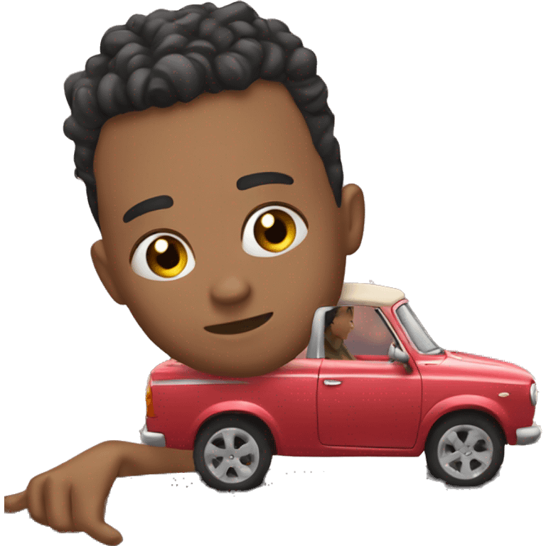 falling in love with the car emoji