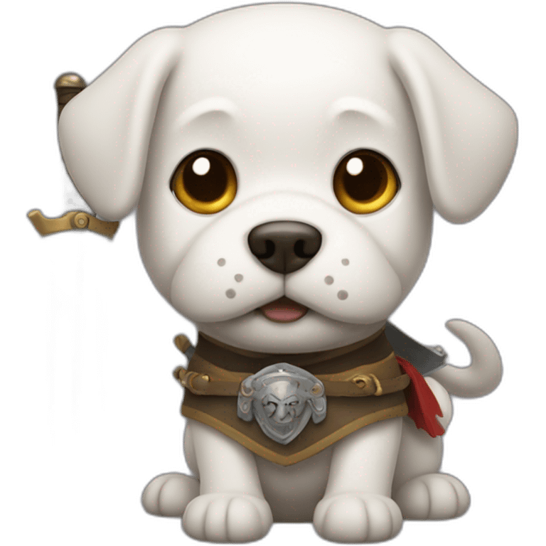 Dog with a sword emoji