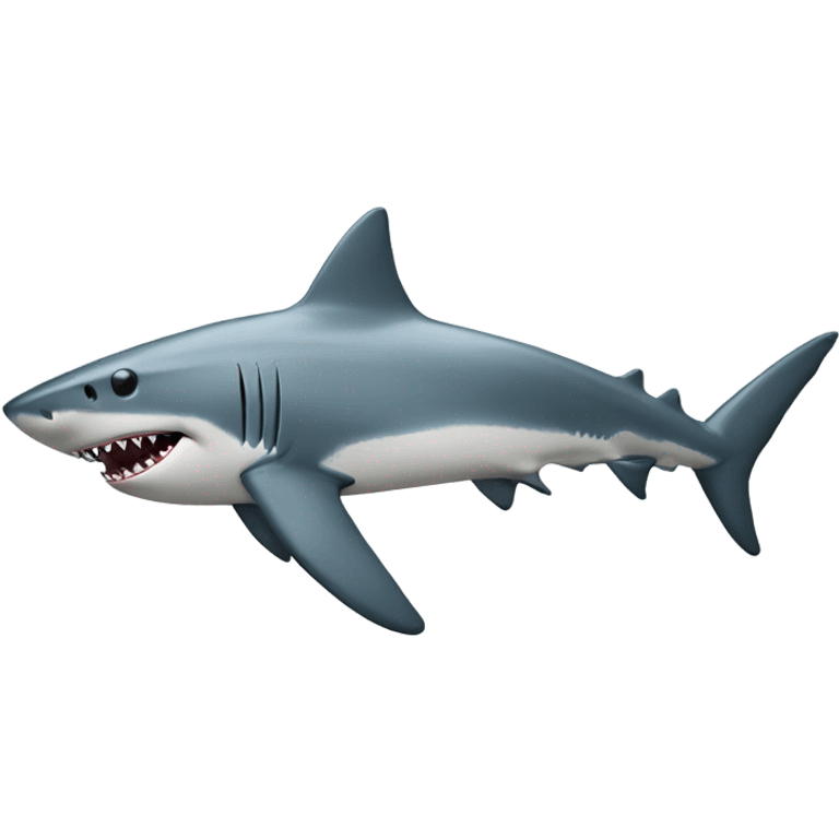 Shark with a top hath emoji