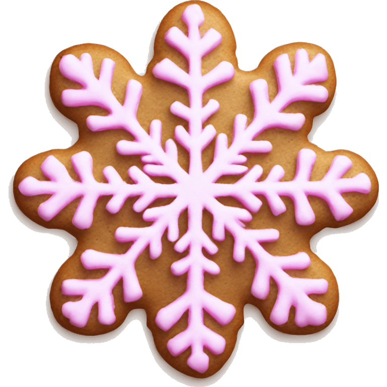 pink snowflake cookie  emoji