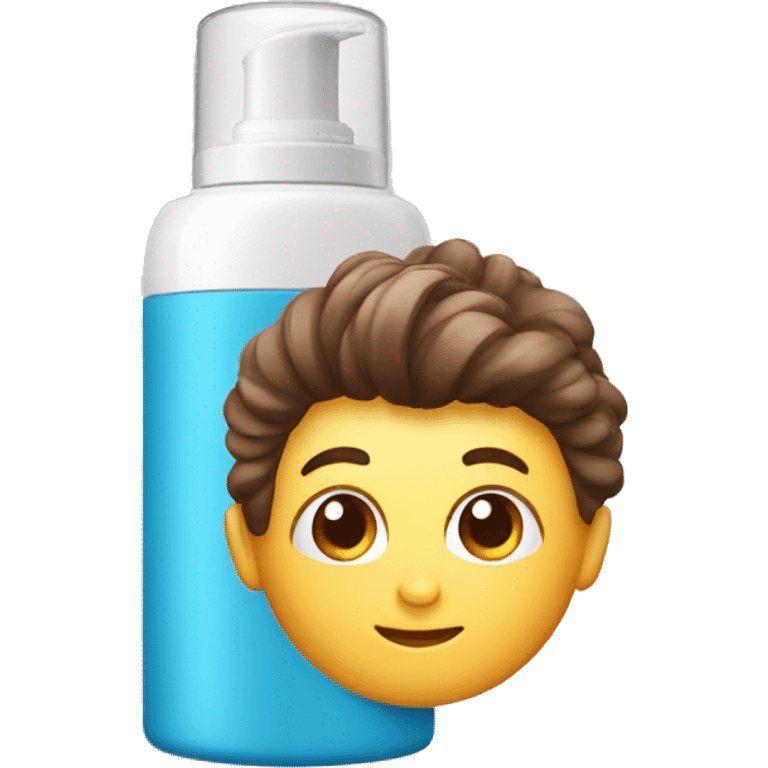 hair mousse in bottle emoji