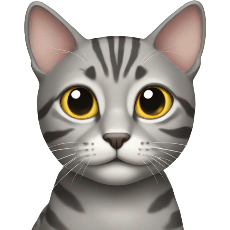 Grey tabby cat emoji