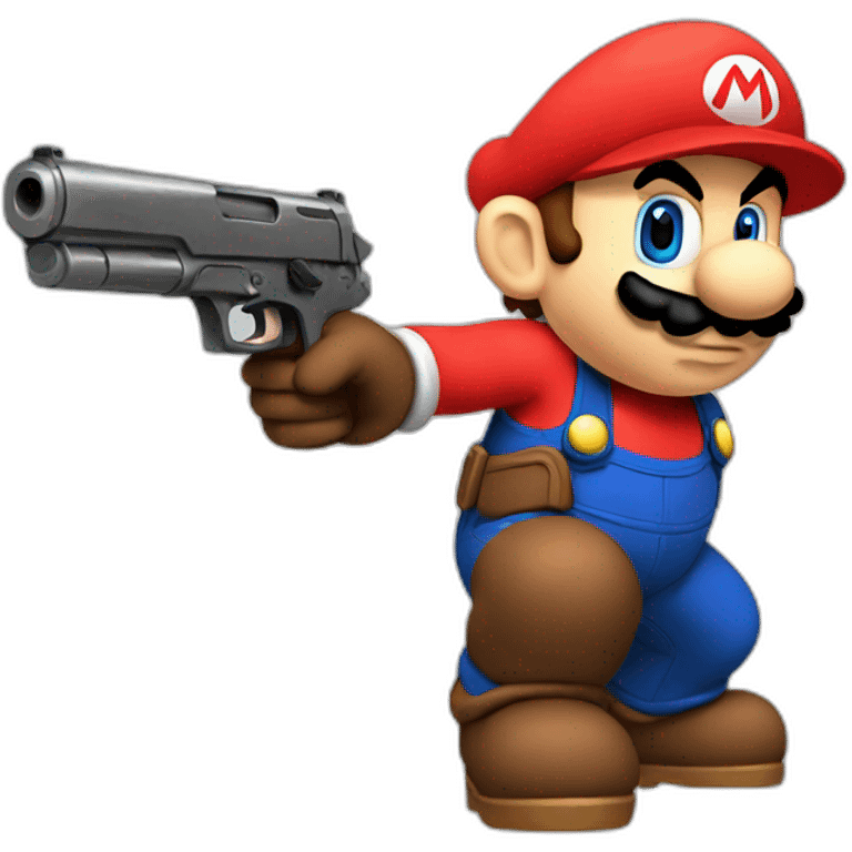 Mario fully armed emoji