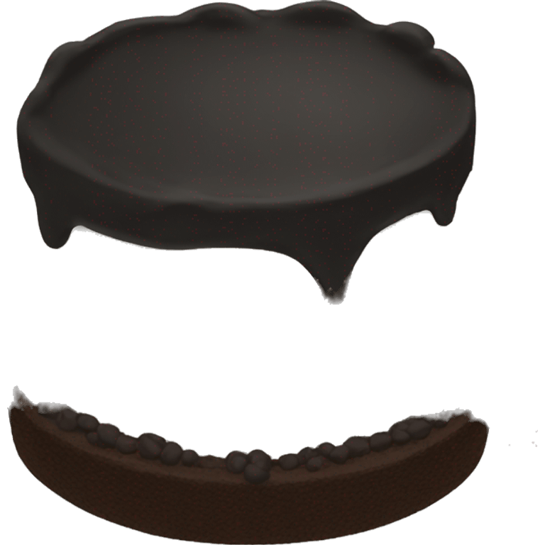 black sesam cake emoji