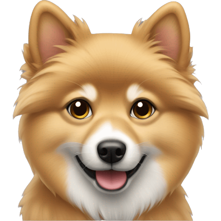 Spitz with sable coat emoji