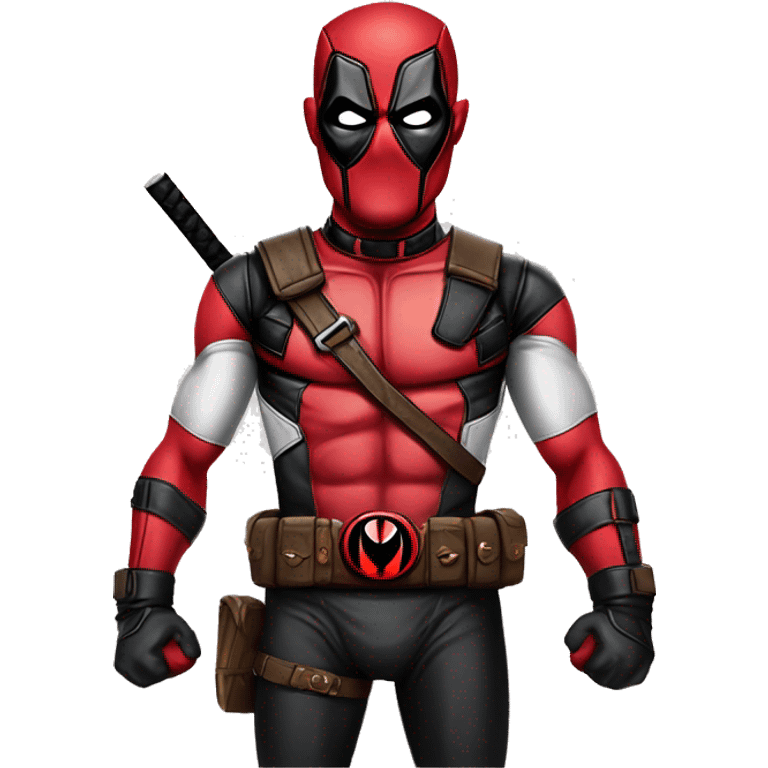 conor mcgregor wearing costume Deadpool emoji