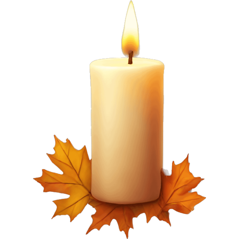 Candle autumn emoji