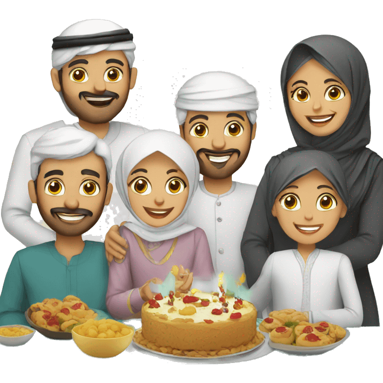 Eid celebration with family  emoji