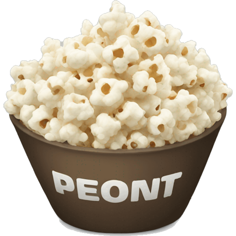 White popcorn in bowl emoji