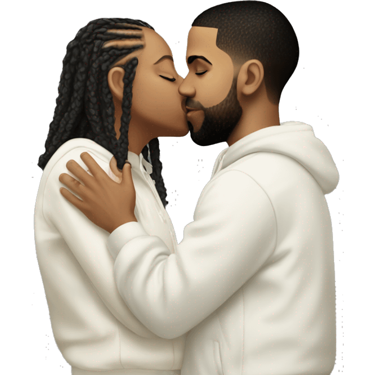 Drake kissing Kendrick Lamar  emoji