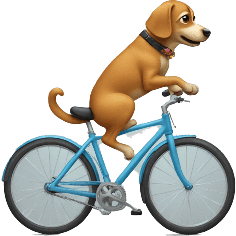 Dog on a bike  emoji