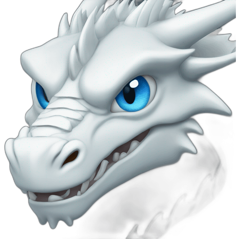 The blue eyes white dragon emoji